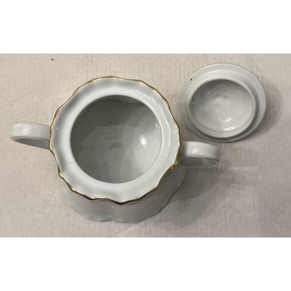 Hutschenreuther Selb Bavaria Richelieu Selb Creamer And Sugar w/Lid Vintage Pink - Picture 5 of 6